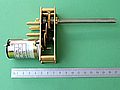 Bild: Grossansicht Motor, Getriebe und Hubspindel