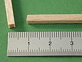 Bild: Grossansicht Balsa HolzVierkant Leiste 4 x 4 mm