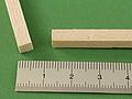 Bild: Grossansicht Balsa HolzVierkant Leiste 5 x 5 mm