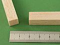 Bild: Grossansicht Balsa HolzVierkant Leiste 10 x 10 mm