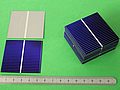 Bild: Grossansicht 100 Solarzellen (lose Solarzelle)